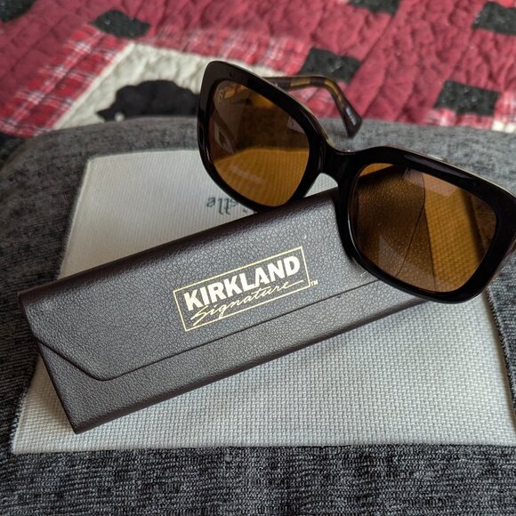 Kirkland Signature Sunglasses KS 680 Houston FRAMES ONLY C01 Blk/Tort 56-20-135 - Picture 1 of 12